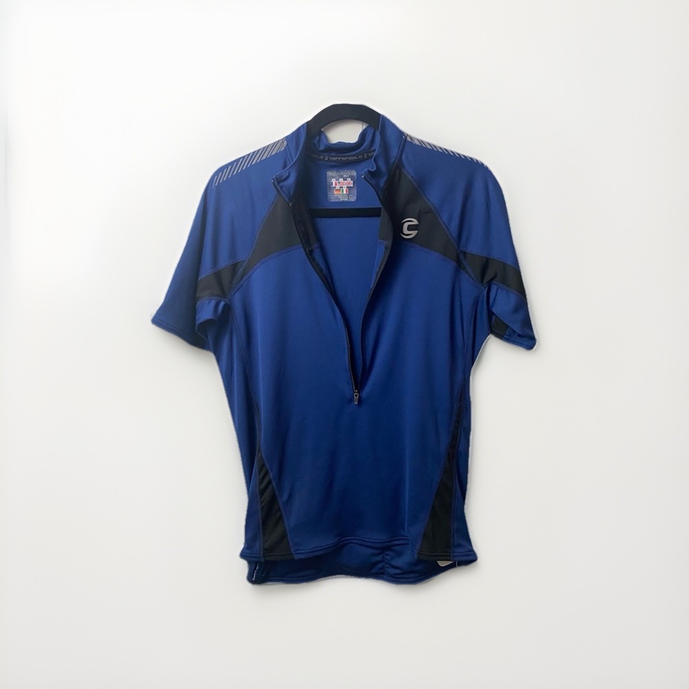 Cannondale Performance Classic Men's Short Sleeve Cycling‎ 3/4 Zip 4 Pockets XL